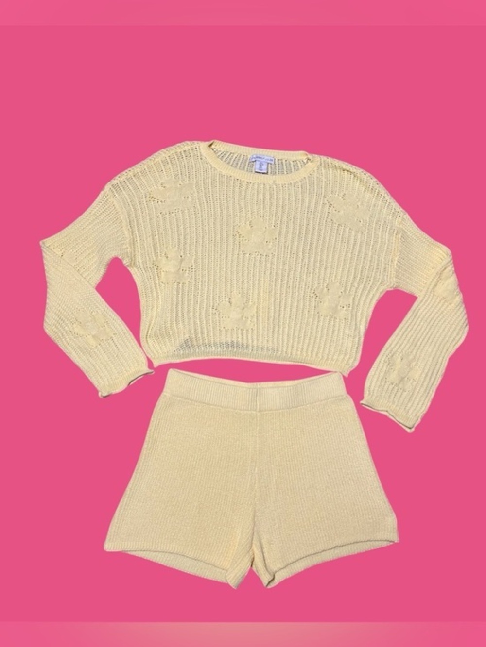 LIKE NEW! Sincerely Jules Knitted Set of Sweater and Shorts